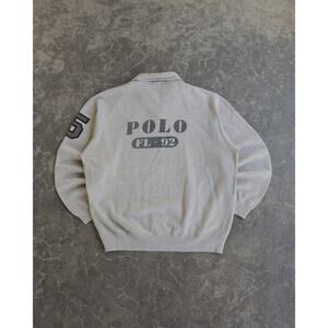 Vintage 90s Polo Ralph Lauren Snap Quarter Zip 5 Sweatshirt